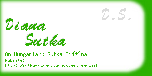 diana sutka business card